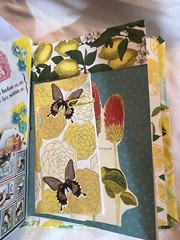 Lemon Themed Junk Journal 6 X 8 X 2” Approximately 40 Pg