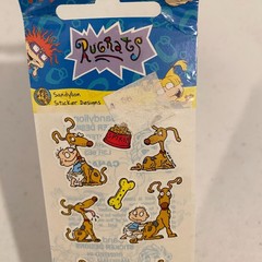 Vintage Rugrats SandyLion Sticker Designs Tommy & Spike Sheet Sealed 1997