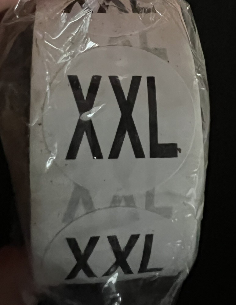 white circle xxl sticker roll – A0093