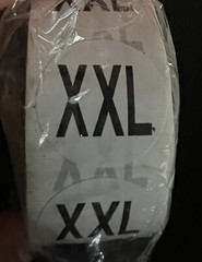 white circle xxl sticker roll – A0093