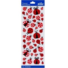 Ladybug Themed Puffy Stickers – 44 Piece Sheet – BRAND NEW IN PACKAGE