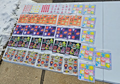 HUGE! Lot of 105 Packs of Hallmark Stickers Sealed Holidays Halloween Puffy LOOK