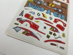 Vintage Activity Stickers So Much Fun! Build A Car 80s NOS New