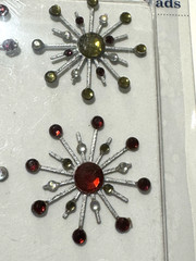 Karen Foster Sparkle Burst Brads Holly Berries 01849 Scrapbook Lot of 2 NEW READ