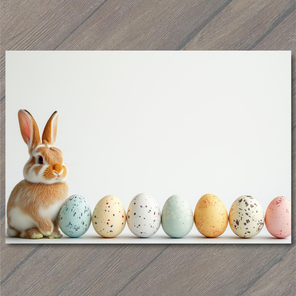 STICKER Baby Bunny Pastel Easter Eggs Minimalist Cute Whimsical Spring Rabbit