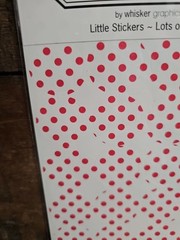 Petite Stickys by Whisker graphics (4 Sheets/128 1″ Stickers) ~ RED POKA DOTS