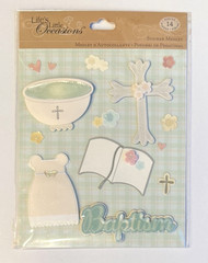 K & Company Life’s Little Occasions Sticker Medley Baptism Church Cross Blessing
