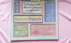 Punch Studio Dimensional Stickers SISTER New Package Crafting Scrapbooking Gift