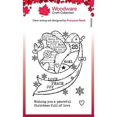 Woodware Craft – Clear Stamp – PEACEFUL DOVE