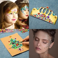 2774PCS Gem Stickers, Self Adhesive Gems for Crafts, Acrylic Bling Heart Stic…