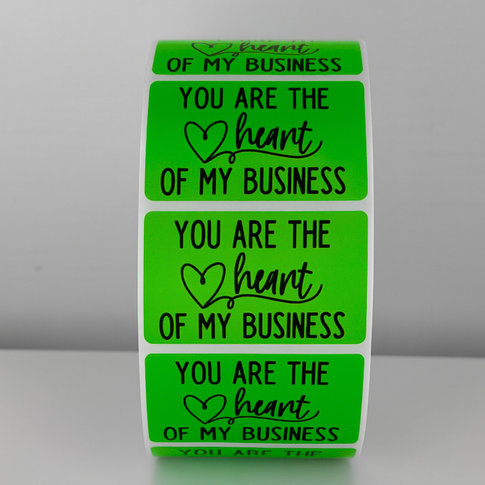 You Are the Heart of My Business Stickers Labels Thank You Packaging labels