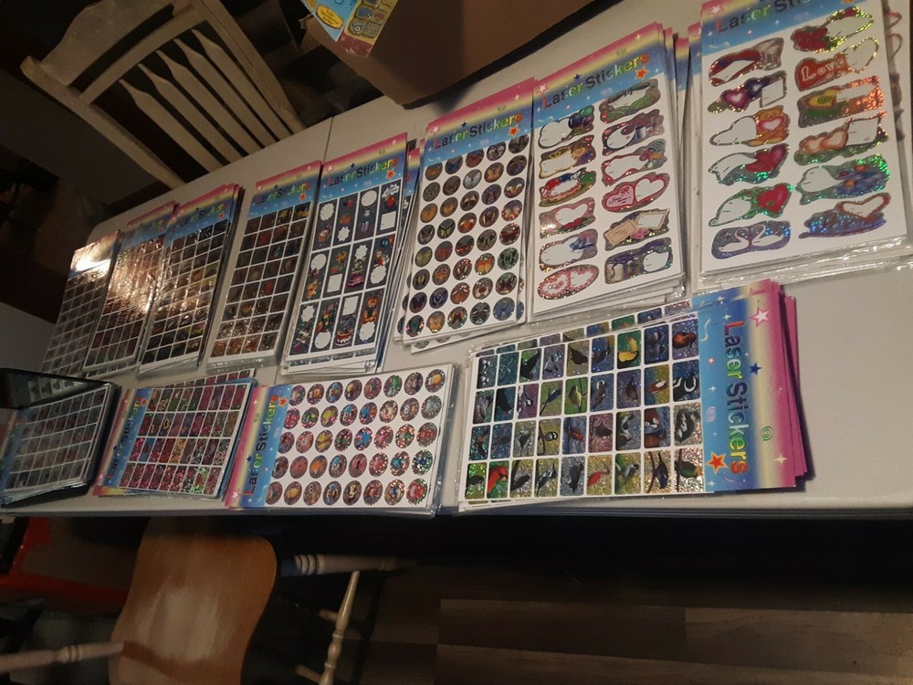 Lot of 300+ Scrapbook Stickers Cars Dogs Birds Fish (12 new packs) no dupes#140