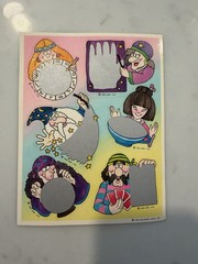 HTF Vintage Hallmark 1984 Scratch Off Fortune Sticker Sheet