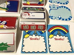 Vintage Sticker LOT – Foil Power Rangers, Stars & Christmas – 1980s 1990s