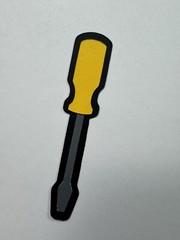 Handyman Tools Carpenter Layered Die Cut Scrapbooking Embellishment