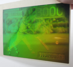 VTG Polaroid 3-D 90’s Hologram Sticker – Roberto Clemente 3K HITS ~ 2.5 X 3.5″