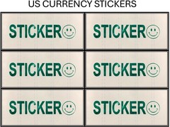 $2 Two Dollar 1963 Legal Tender Note (US CURRENCY STICKERS) (Lot Of 3)