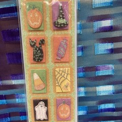 Punch Studio Halloween Seasonal Dimensional Stickers Lot Of 2 Packs NIP