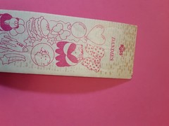 vintage 80’s Russ Dandies foil pandas sticker strip *damaged*