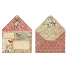 Punch Studio Metallic Greeting Card Box Set (Eiffel Tower x Butterfly)