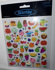 Scrapbooking Crafts Stickers Sticker King Food Faces Fruit Candy Cupcakes Donuts