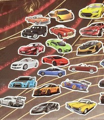 50 Pieces Bundle Pack Car Stickers High Glossy Finish