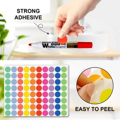 10 Different Colored Circle Dot Stickers for Toddlers Kids 3/4 Inch