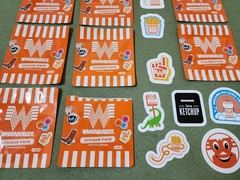 Whataburger 2026 Sticker Packs 1, 2, 3, and 5. Lot of 8 packs. New.