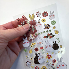 Bunny Easter Planner Stickers Journaling Scrapbooking Cards