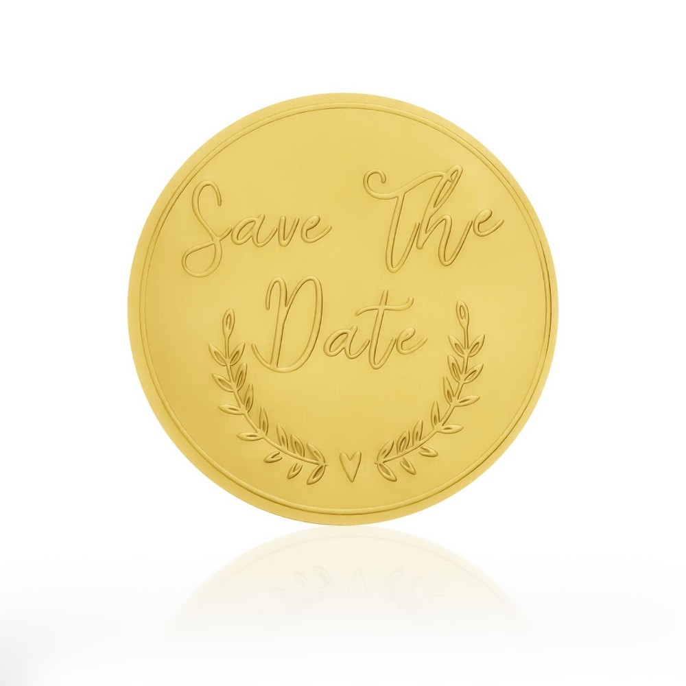 Save the Date Stickers,120pcs Matte Gold Embossed Envelope Seals for Wedding …