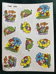 Vintage Trend Stinky Stickers Sheet 12 Scratch & Sniff Elfin T-148