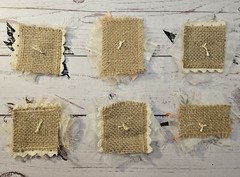 Handmade Junk Journal Embellishments Scrapbook Clusters Set Of 6