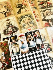 Alice In Wonderland Scrapbooking Junk Journal Paper Crafting Set Of 45 Pieces #R