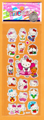 Hello Kitty Stickers – Kitty on Skateboard, Beach Ball, Sitting on Pink Couch