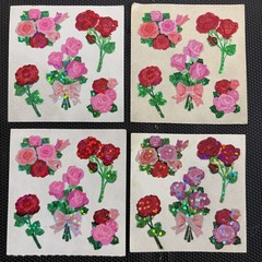 VINTAGE SANDYLION PRISM ROSES PRISM EMERGENCY VEHICLE STICKER LOT 4.25 SHIPS ALL