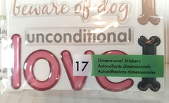 NEW Dog Scrapbook Kit Lot Stickers Rub Ons Textured Tape Enamel Charms