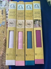 Card Making Scrapbooking LOT Embellishments Ann G, Cut Outs. 4 RollsVinyl Paper