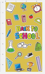 Back To School Sticker Sheet Classroom Supplies Student Teacher Vinyl Decals