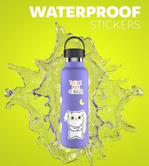 20-Sheet Waterproof Printable Vinyl Sticker Paper – 8.5×11, Matte Finish