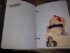 USA America Junk Journal Scrapbook