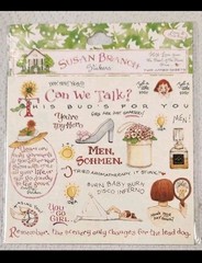 LOT of SUSAN BRANCH Stickers ~ 8 Sheets ~ 4 Packs 4.5″x2.5″ NEW Baby Men Funny