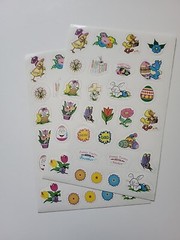 Vintage Easter Stickers, 11 Full Sheets, Hallmark, Amscan, AGC, variety of style