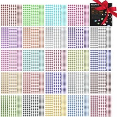 Rhinestone 25 Sheet 25 Colors, Red, Blue, Coffee, Green, Violet, Ab Clear