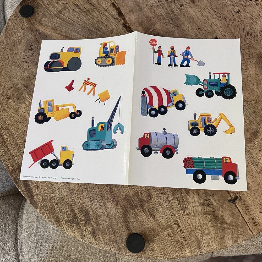 Construction Vehicle Stickers Scrapbooking Card Embellishment Max Grover 2005