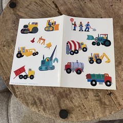 Construction Vehicle Stickers Scrapbooking Card Embellishment Max Grover 2005