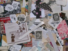 30 Piece Junk Journal sticker Ephemera Vintage Paper FANCY CUTS STAMPS WORDS