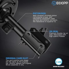 ECCPP Complete Struts Spring Assembly Front Struts Shock Absorber Fit for 200…