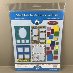 School Tools Die Cut Frames And Tags Vintage