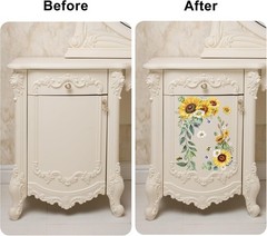 Vintage-Inspired Sunflowers & Bees Transfer Decals – 12»x18» Sheets for Decor