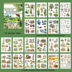 The Colors of The Countryside Journal Stickers for Junk Journaling, 20 Pre-Cu…